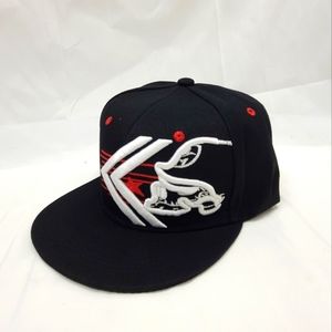 Metal Mulisha Logo Black Flat Brim SnapBack Hat Embroidered Adjustable Racing